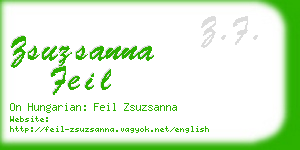 zsuzsanna feil business card